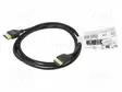 KAAPELI - HDMI-PISTOKE,MOLEMMIN PUOLIN - 2M - MUSTA - LANKA: CCS - HDMI, DVI, DisplayPort johdot - GOOBAY-75294 - 1
