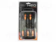 SCREWDRIVER: UNIVERSAL-SET - PHILLIPS,SLOT - PLASTIC BOX - 5PCS. - Ruuvimeisselit ja sarjat - NEO-04-224 - 1