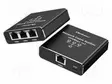 SWITCH ETHERNET - RJ45-PISTORASIA X4,USB C RASIA - MUSTA - Tietokonetarvikkeet - muut - QOLTEC-52294 - 1