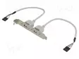 ADAPTERI - PIILLÄ - USB A-PISTORASIA X2,5PIN KOUKKULIITIN X2 - USB kaapelit ja adapterit - AK674 - 1