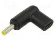 ADAPTERI - USB C RASIA,DC 4,0/1,7 LIITIN - LIITTIMEN VÄRI: MUSTA - DC virtakaapelit - AK-ND-C04 - 1