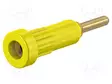 LABORATORY CONNECTOR: 2MM BANANA - SOCKET - 10A - KELTAINEN - INSULATED - Banaanijatkoliittimet - EB2-A-24 - 1