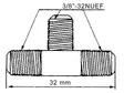 F-LIITINADAPTERI T-LIITIN F NAARAS - 2xF NAARAS - Plugit ja jakit - CF14 - 2