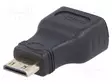 HDMI ADAPTERI -PISTORASIA,MINI HDMI LIITIN - HDMI 1.4 - MUSTA - HDMI, DVI, DisplayPort johdot - AK-AD-04 - 1