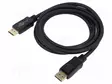 KAAPELI - DISPLAYPORT-PISTOKE,MOLEMMIN PUOLIN - PVC - PIT: 2M - MUSTA - HDMI, DVI, DisplayPort johdot - GOOBAY-74744 - 1