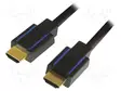 KAAPELI - HDMI-PISTOKE,MOLEMMIN PUOLIN - HDMI 2.0 - 1,8M - MUSTA - HDMI, DVI, DisplayPort johdot - CHB004 - 1