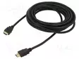 KAAPELI - HDMI-PISTOKE,MOLEMMIN PUOLIN - 4K,UHD 2160P - 7,5M - MUSTA - HDMI, DVI, DisplayPort johdot - ART-OEM-34 - 1