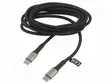 KAAPELI - USB 2.0 - USB C PISTOKE,MOLEMMIN PUOLIN - 2M - MUSTA - 100W - USB kaapelit ja adapterit - CU0424 - 1