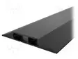 KAAPELISUOJA - LEV: 108MM - PIT: 9M - PVC - H: 14MM - MUSTA - CABLEPRO DATA - Työturvallisuus ja -terveys - COBA-CP010004 - 1