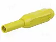 LABORATORY CONNECTOR: 1,5MM BANANA - SOCKET - KELTAINEN - INSULATED - Banaanijatkoliittimet - MS1525-B-24 - 1