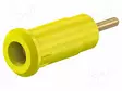 LABORATORY CONNECTOR: 2MM BANANA - SOCKET - 10A - 29MM - KELTAINEN - Banaanijatkoliittimet - SEB2-R-24 - 1