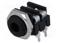 LIITIN: JACK 3,5MM - N LIITINAARAS - MONO - NAVAT: 2 - THT - MUSTA - Plugit ja jakit - CL1384 - 1