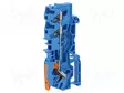 LIITIN: KISKO-2104 - 32A - 800V - PUSH-IN - SININEN - 0,5÷6MM2 - NAVAT: 1 - Kiskoliittimet - 2104-1304 - 1