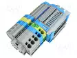 LIITIN: KISKO-HARMAA - 4MM2 - TS35 - Kiskoliittimet - 821-104 - 1
