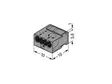 MICRO PUSH-WIRE CONNECTOR FOR JUNCTION BOXES 4-CONDUCTOR TERMINAL BLOCK, DARK GREY - WAGO ja muut pikaliittimet - WG243204 - 2