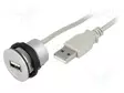 USB-PISTORASIA - 22MM - HAR-PORT - Ø22,3MM - IP20 - HOPEA - PIT: 3M - Taulukytkimien lisävarusteet - 09454521924 - 1