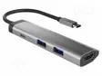 USB HUB - USB 3.0 - FOWLER SLIM - PNP - HARMAA - PORTTIEN LUKU: 4 - 5GBPS - Tietokonetarvikkeet - muut - NMP-1984 - 3
