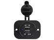 USB RUNKOLIITIN 5V-2.4A PANEELIASENNETTAVA - USB liittimet - CC094 - 3