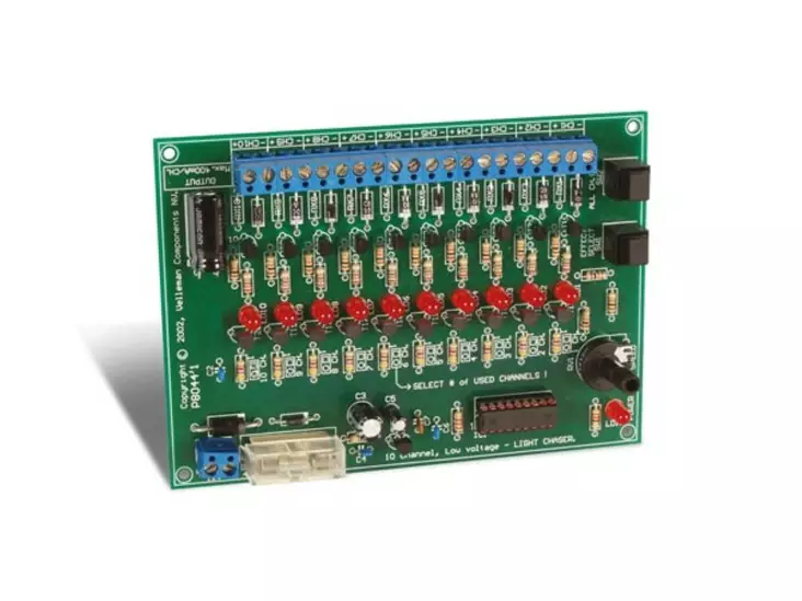 10-CHANNEL 12 VDC LIGHT EFFECT GENERATOR - Whadda valo-ohjaimet - WSL8044 - 1