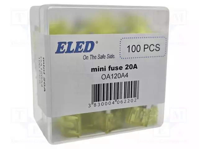 20A - 32VDC - AUTOSULAKE - 11,1MM - MINI - Autosulakkeet - OA120A4 - 1