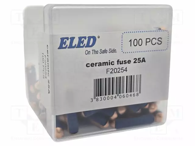 25A - 32VDC - KERAAMINEN,AUTOSULAKE - 6X25MM - Autosulakkeet - F20254 - 1