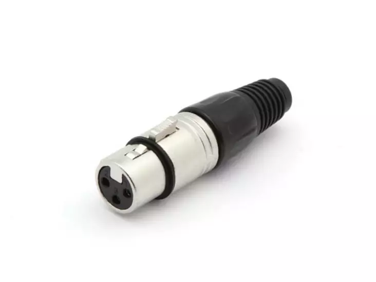 3P XLR SOCKET, NICKEL - Plugit ja jakit - CA094 - 1