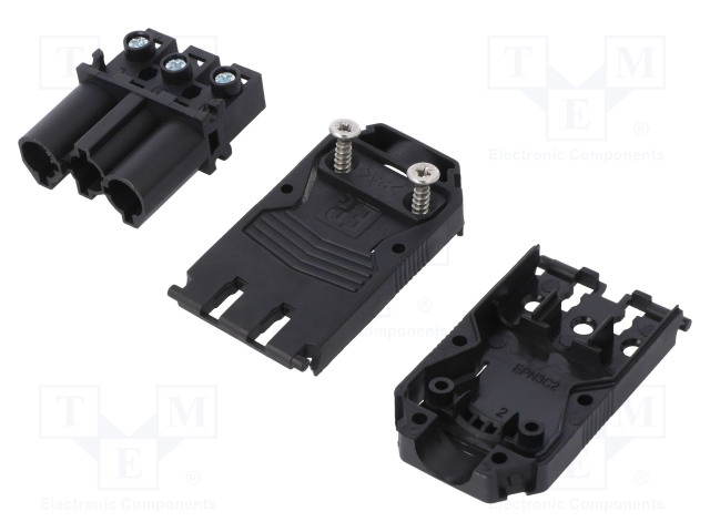 AC LIITIN-RUUVI TERMINAALI - UROS - EPN3 - 20A - 250VAC - PIN: 3 - AC liittimet ja rungot - EPN1104 - 1