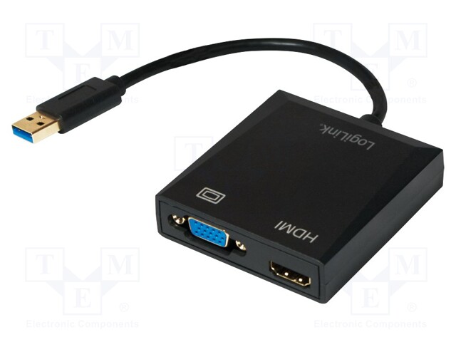 ADAPTERI - USB 2.0,USB 3.0 - MUSTA - LIITTIMEN VÄRI: MUSTA - USB kaapelit ja adapterit - UA0234 - 1