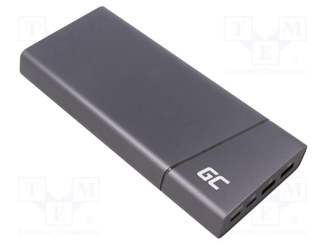 AKKU: POWERBANK - 5V,9V,12V,15V,20V - 26800MAH - 186,1X80,9X22,6MM - Akut - GC-PBGC04 - 1