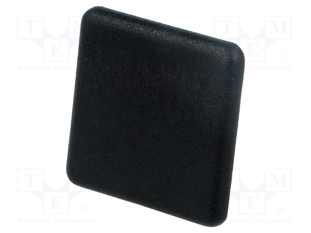 ALUMIINIPROFIILIN PÄÄTY - URAN LEVEYS 6MM - W: 30MM - L: 30MM - MUSTA - Alumiiniprofiilien lisätarvikkeet - FA-091184 - 1