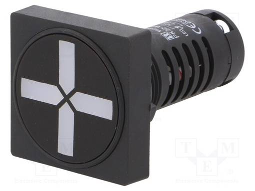 ASENNONOSOITIN - 22MM - PK22 - IP54 - 24VAC - 24VDC - ØASENNUSAUK.: 22MM - Taulukytkimien lisävarusteet - PK22-WP-24 - 1