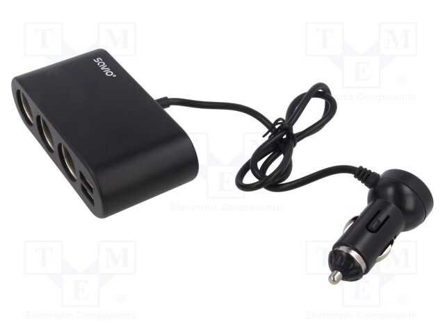 AUTO-SAVUKKEENSYTYTTIMEN HAAROITUSLIITOS - TULOJÄNNITE 12÷24V - 120W - Autopistokelaturit ja virtalähteet - SAVAUTOSA-024 - 1