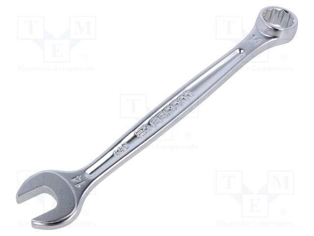 WRENCH: COMBINATION SPANNER - DOUBLE-SIDED - 14MM - L: 180MM - SATIN - Vääntötyökalut ja kiintolenkit - FACOM-440.14 - 1