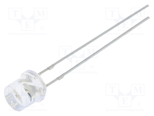 CRLED - KELTAINEN - 5MM - 1120MCD - 140° - ETUOSA: LITTEÄT - 12VDC - Pyöreät LEDit - OSY5MA57E1A-CR14 - 1