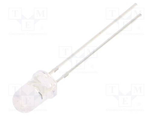 CRLED - KELTAINEN - 5MM - 14400MCD - 15° - ETUOSA: KUPERA - 5÷20VDC - Pyöreät LEDit - OSY5MA5111A-CR14 - 1