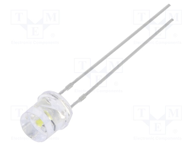 CRLED - KYLMÄVALKOINEN - 5MM - 2500MCD - 140° - ETUOSA: LITTEÄT - 12VDC - Pyöreät LEDit - OSW5DK57E1A-CR14 - 1