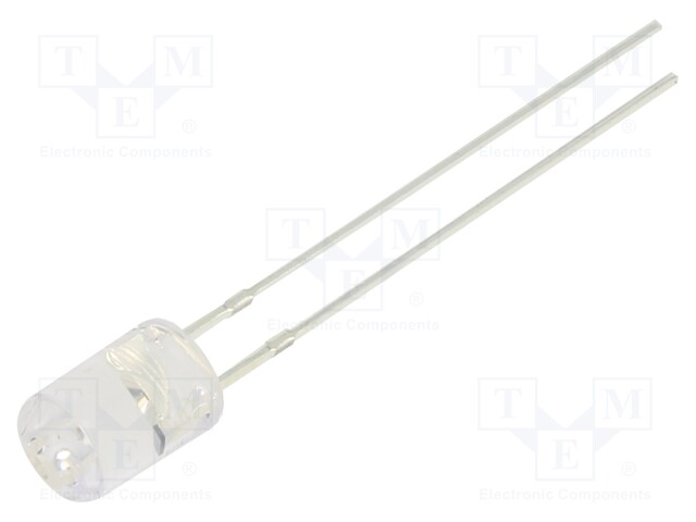 CRLED - ORANSSI - 5MM - 1000MCD - 100° - ETUOSA: LITTEÄT - 5,5÷20VDC - Pyöreät LEDit - OSO5PA5GA1B-CR14 - 1