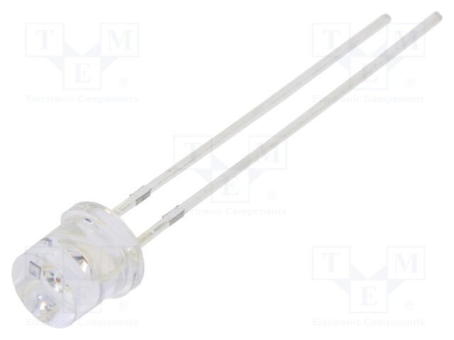 CRLED - ORANSSI - 5MM - 1120MCD - 140° - ETUOSA: LITTEÄT - 12VDC - Pyöreät LEDit - OSO5PA57E1A-CR14 - 1