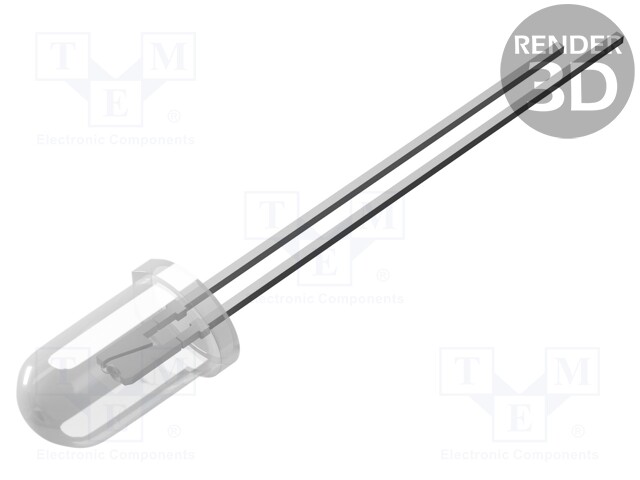 CRLED - SININEN (ICE BLUE) - 5MM - 18000MCD - 15° - ETUOSA: KUPERA - Pyöreät LEDit - OSB64L5111A-CR14 - 1