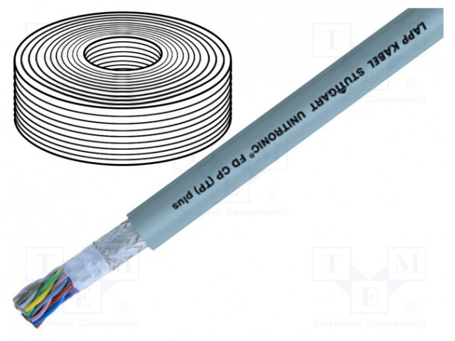 DATAKAAPELI - UNITRONIC® FD CP (TP) PLUS - 10X2X0,14MM2 - Suojaamattomat ohjaimien kaapelit - UTR-FDCP-10X2X0.14 - 1