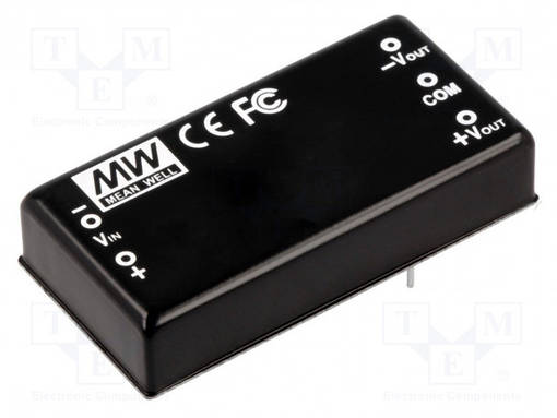 DC/DC MUUNNIN - 10W - TULOJÄNNITE 9÷18VDC - LÄHTÖJÄNNITE 24VDC - ULÄH2: -24VDC - 2"X1" - DC/DC muuntimet - DKE10A-24 - 1