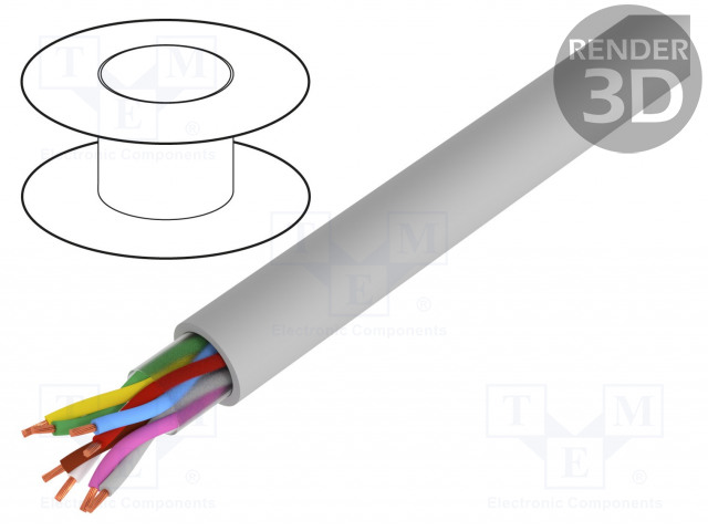 JOHTO - LIYY-P,PAAR-TRONIC - 2X2X0,34MM2 - SUOJAAMATON - 350V - CU - Suojaamattomat moninapakaapelit - LIYY-P2X2X0.34 - 1