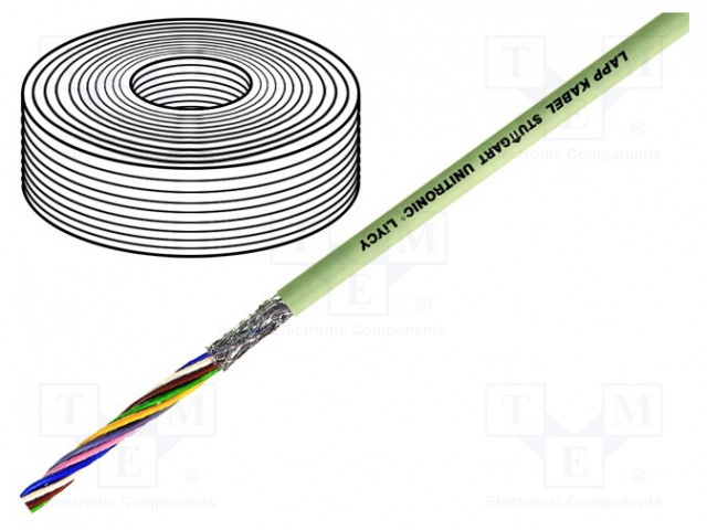 JOHTO - UNITRONIC® LIYCY - 14X0,14MM2 - PVC - HARMAA - 350V - Suojatut moninapakaapelit - LIYCY-14X0.14 - 1