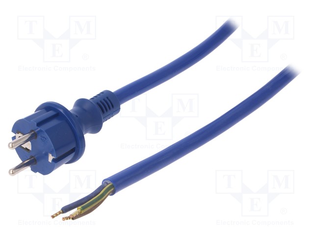 KAAPELI - 3X2,5MM2 - CEE 7/7 (E/F) PISTOKE,JOHDOT - KUMI - 3M - 16A - Tietokone- ja  laitejohdot - W-98454 - 1