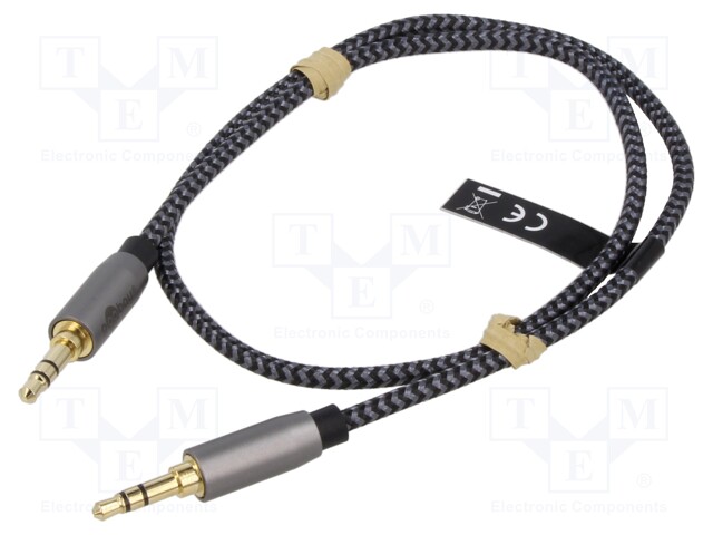 KAAPELI - JACK 3,5MM 3PIN PISTOKE,MOLEMMIN PUOLIN - 2M - PVC - Muut audio-videokaapelit - GOOBAY-PLUS-65274 - 1