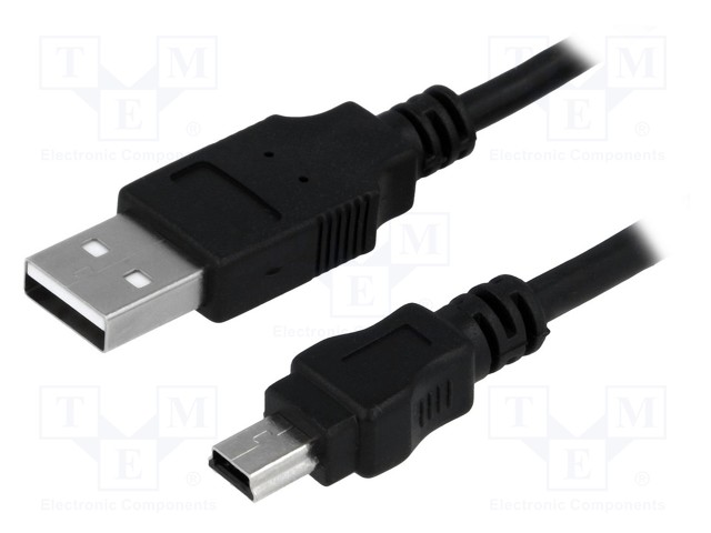 KAAPELI - USB 2.0 - USB A PISTOKE,USB B PIENOISPISTOKE - 1,8M - USB kaapelit ja adapterit - CU0014 - 1