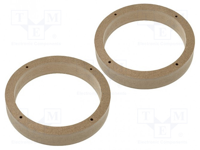 KAIUTTIMEN KOROKERENGAS - MDF - 165MM - SEAT,VW,ŠKODA - KYLLÄSTETTY,MAALATTU - 2KPL - Kaiuttimen MDF soviterenkaat - MDF-D.14 - 1