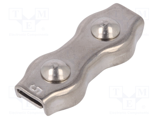 KAKSOISPURISTIN - HAPONKESTÄVÄ TERÄS A4 - KÖYSILLE - ØKÖYDEN: 5MM - Köysitarvikkeet ja vaijeritarvikkeet - ZLR2-5-A4 - 1