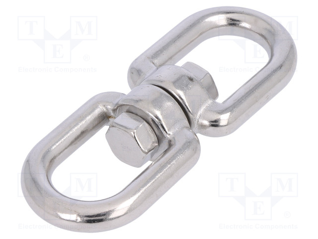 KIERTOHAKA - HAPONKESTÄVÄ TERÄS A4 - KÖYSILLE - L: 90MM - 8MM - Köysitarvikkeet ja vaijeritarvikkeet - KRET-8-A4 - 1