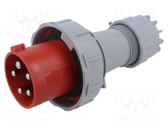 KOJELIITIN UROS - 63A - 400V - IEC 60309 - IP67 - PIN: 5 - AC liittimet ja rungot - QX-1114 - 1